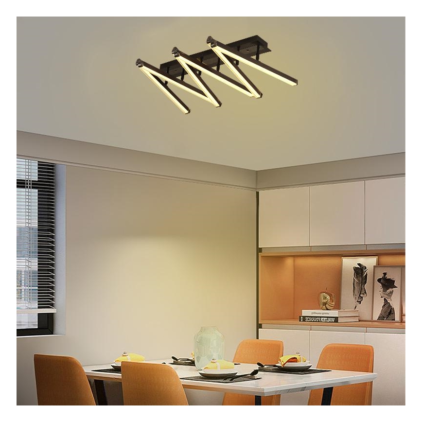 Lámpara de techo LED regulable LED/75W/230V 3000-6500K + control remoto