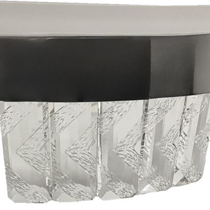 LED Lámpara de araña de cristal regulable empotrada LED/75W/230V 3000-6500K cromo mate + control remoto