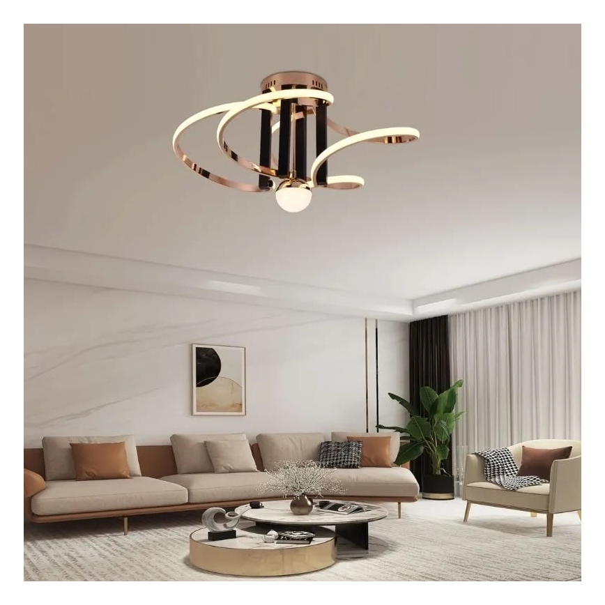 Lámpara de techo LED regulable LED/80W/230V 3000-6500K + control remoto