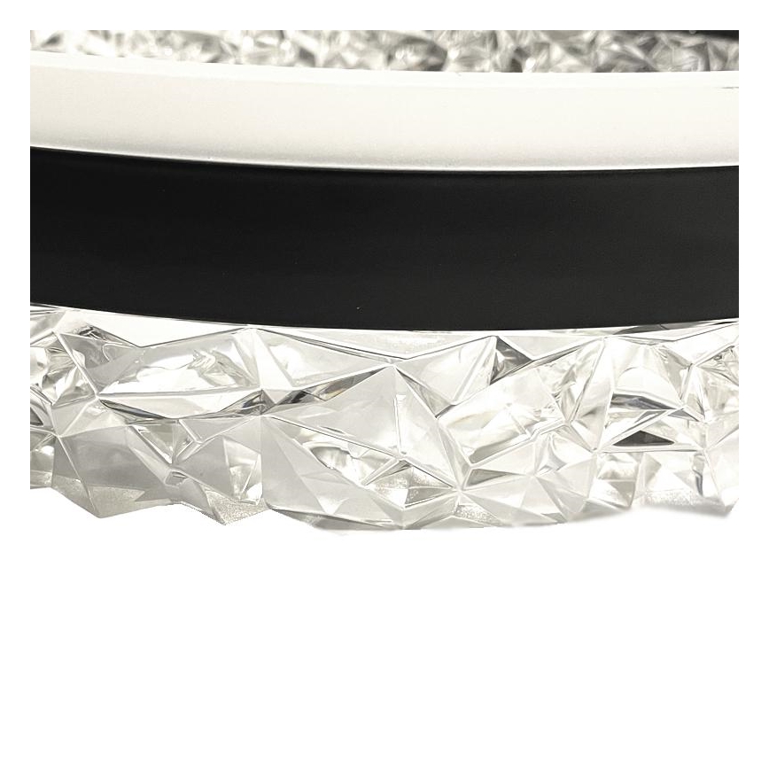 Lámpara de techo LED regulable LED/86W/230V 3000-6500K negro + control remoto
