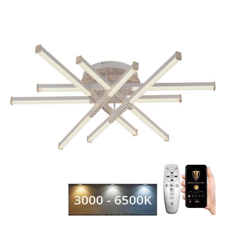 Lámpara de techo LED regulable LED/90W/230V 3000-6500K + control remoto