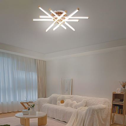 Lámpara de techo LED regulable LED/90W/230V 3000-6500K + control remoto