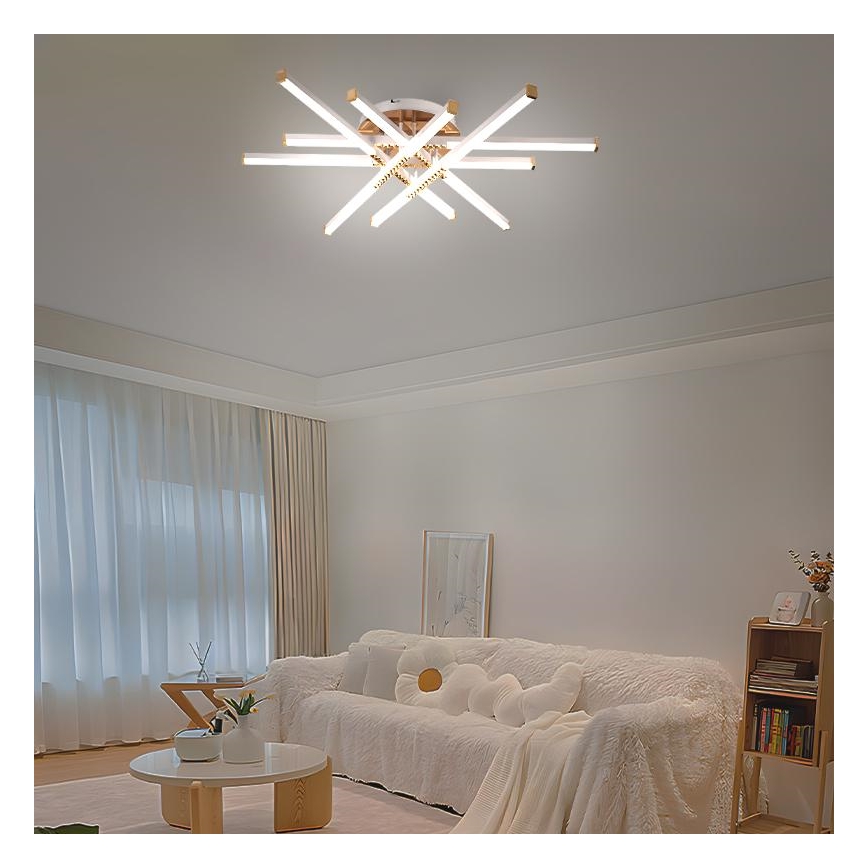 Lámpara de techo LED regulable LED/90W/230V 3000-6500K + control remoto