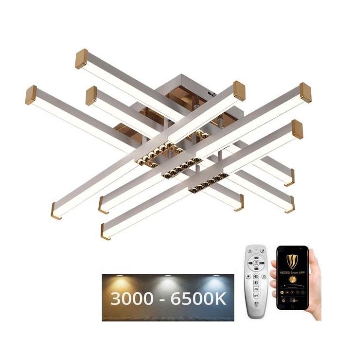 Lámpara de techo LED regulable LED/90W/230V 3000-6500K + control remoto