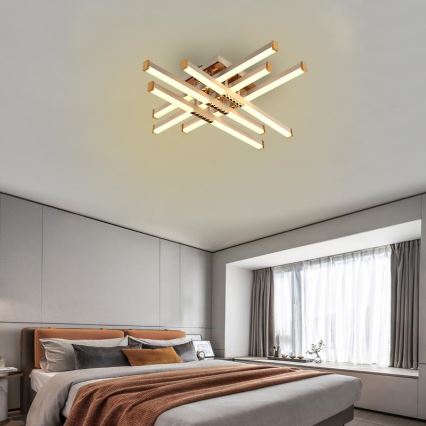 Lámpara de techo LED regulable LED/90W/230V 3000-6500K + control remoto
