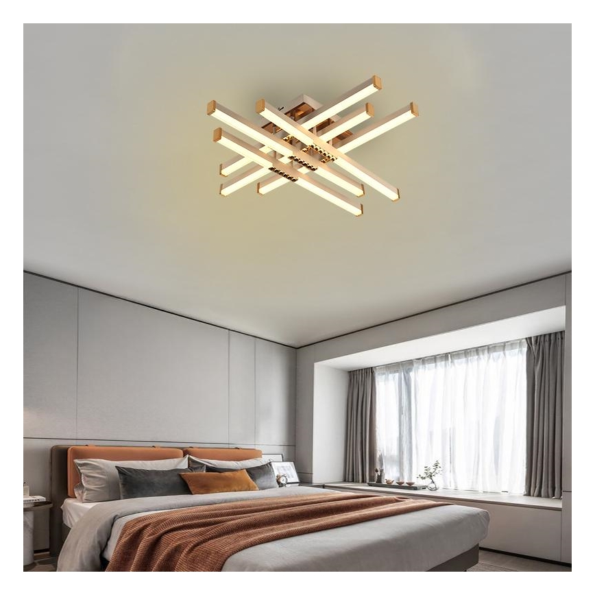 Lámpara de techo LED regulable LED/90W/230V 3000-6500K + control remoto