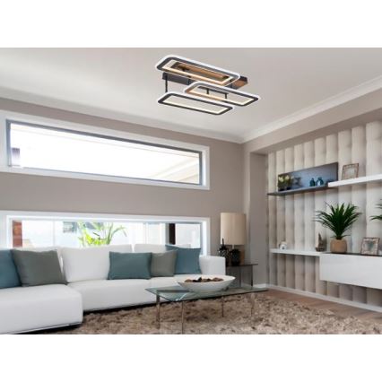 Lámpara de techo LED regulable LED/90W/230V 3000-6500K + control remoto