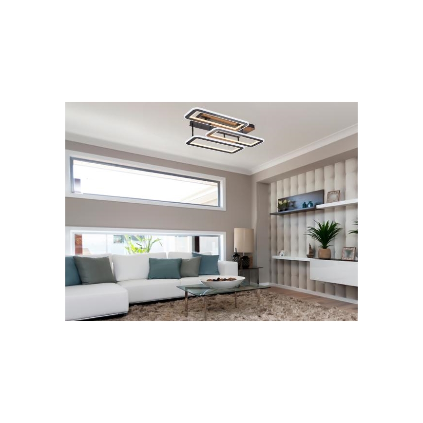 Lámpara de techo LED regulable LED/90W/230V 3000-6500K + control remoto