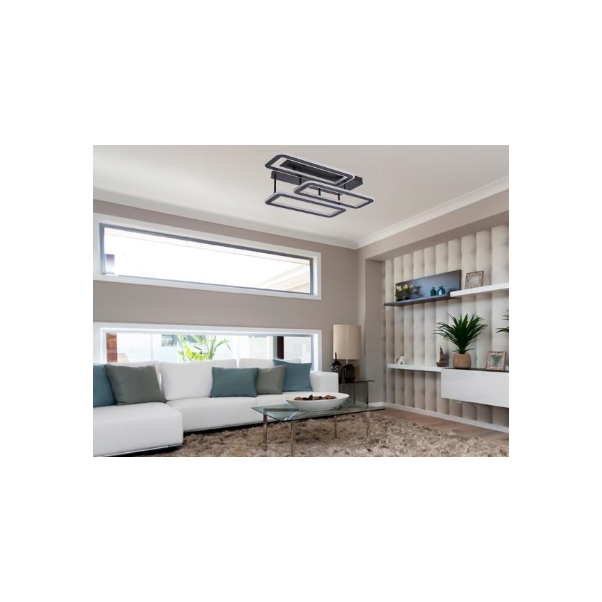 Lámpara de techo LED regulable LED/90W/230V 3000-6500K + control remoto