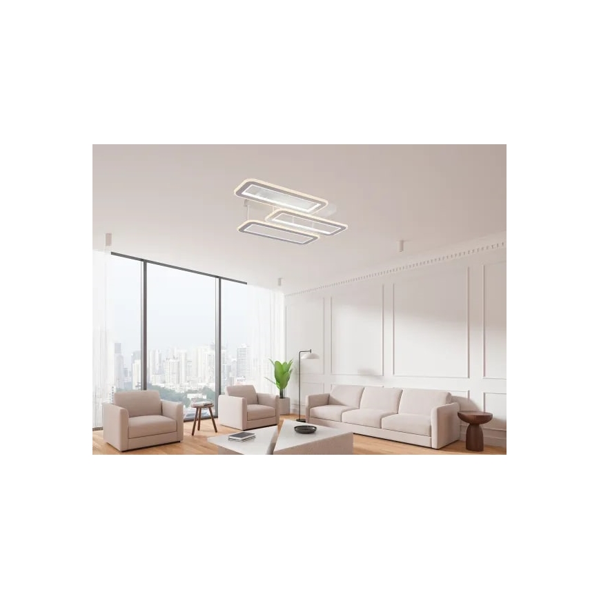 Lámpara de techo LED regulable LED/90W/230V 3000-6500K + control remoto