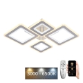 Lámpara de techo LED regulable LED/95W/230V 3000-6500K + control remoto