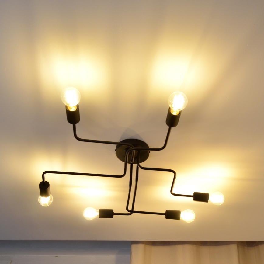 Lámpara de techo LED TUBE 6xE27/15W/230V