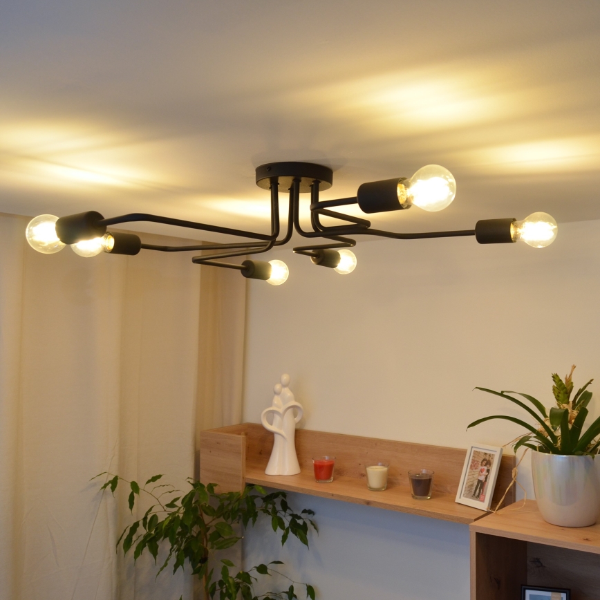 Lámpara de techo LED TUBE 6xE27/15W/230V
