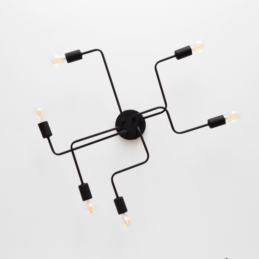 Lámpara de techo LED TUBE 6xE27/15W/230V