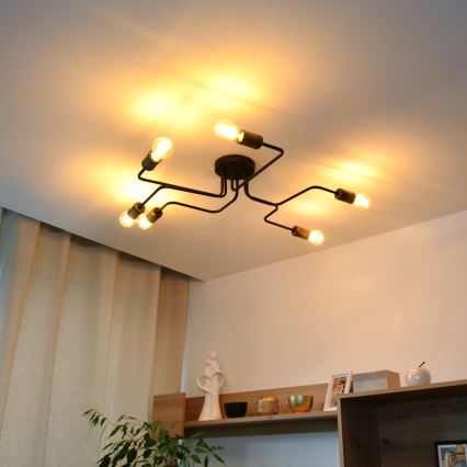 Lámpara de techo LED TUBE 6xE27/15W/230V