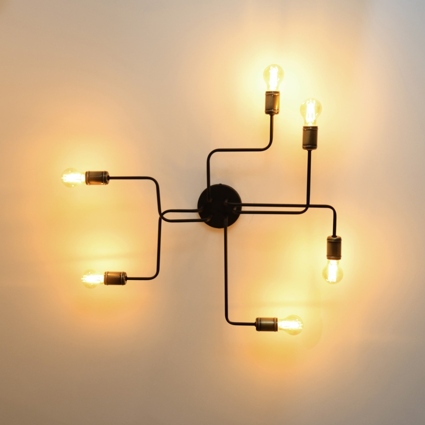 Lámpara de techo LED TUBE 6xE27/15W/230V