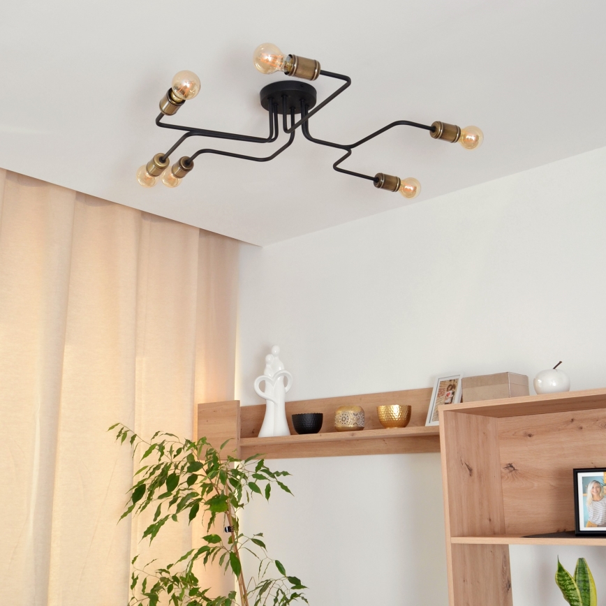 Lámpara de techo LED TUBE 6xE27/15W/230V