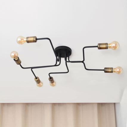 Lámpara de techo LED TUBE 6xE27/15W/230V