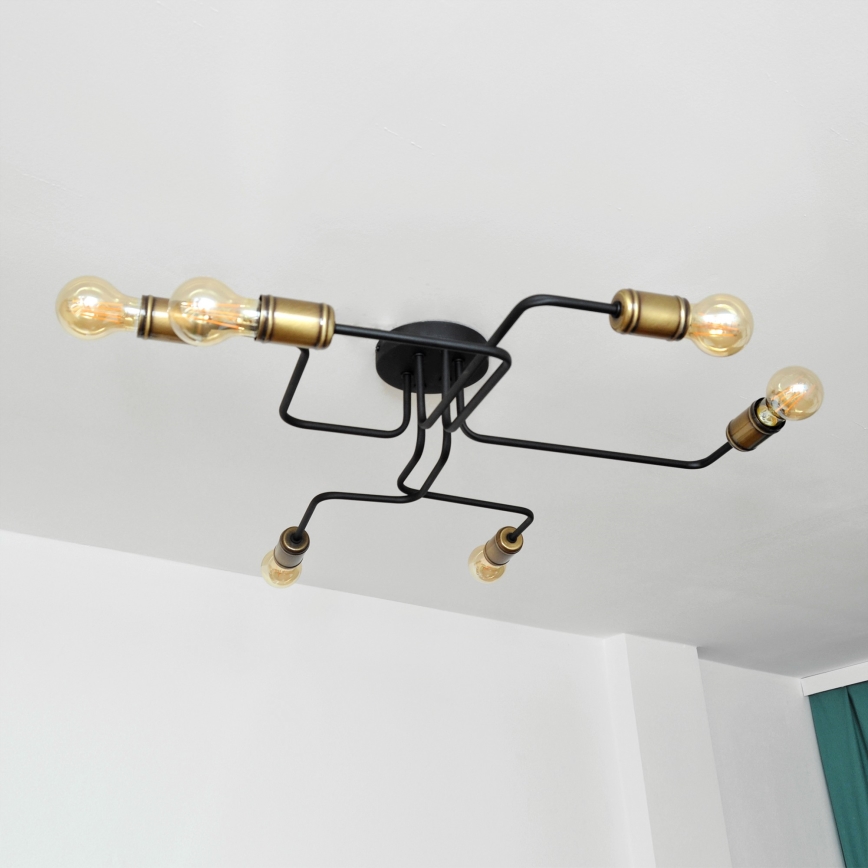 Lámpara de techo LED TUBE 6xE27/15W/230V