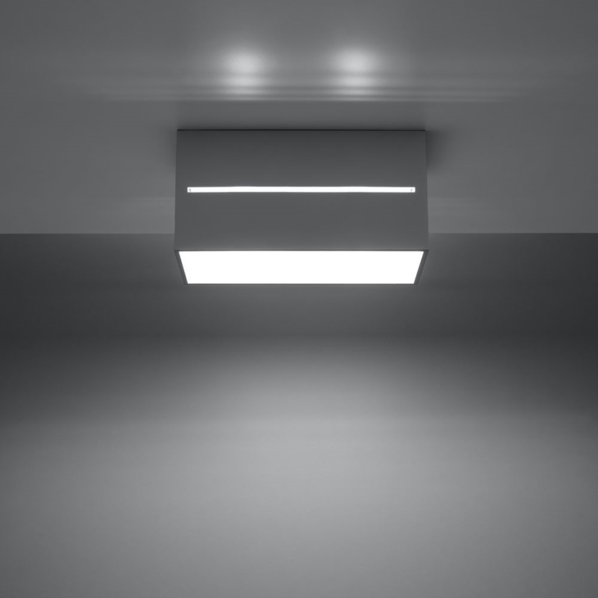 Lámpara de techo LOBO 2xGU10/40W/230V gris