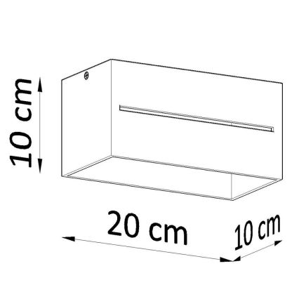 Lámpara de techo LOBO 2xGU10/40W/230V gris