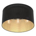 Lámpara de techo LOFT SHADE 3xE27/60W/230V negro/dorado