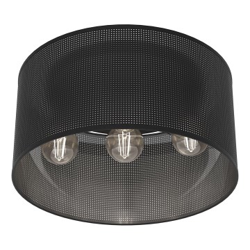 Lámpara de techo LOFT SHADE 3xE27/60W/230V negro