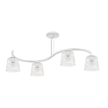 Lámpara de techo LUCEA 4xE27/15W/230V blanca