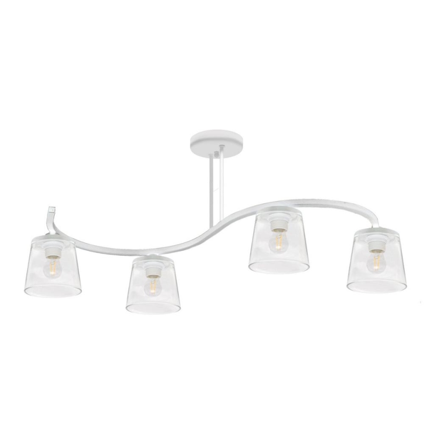 Lámpara de techo LUCEA 4xE27/15W/230V blanca