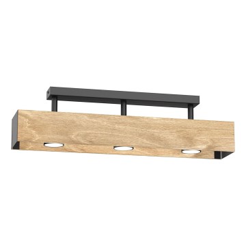 Lámpara de techo MAISON 3xGU10/8W/230V marrón/roble