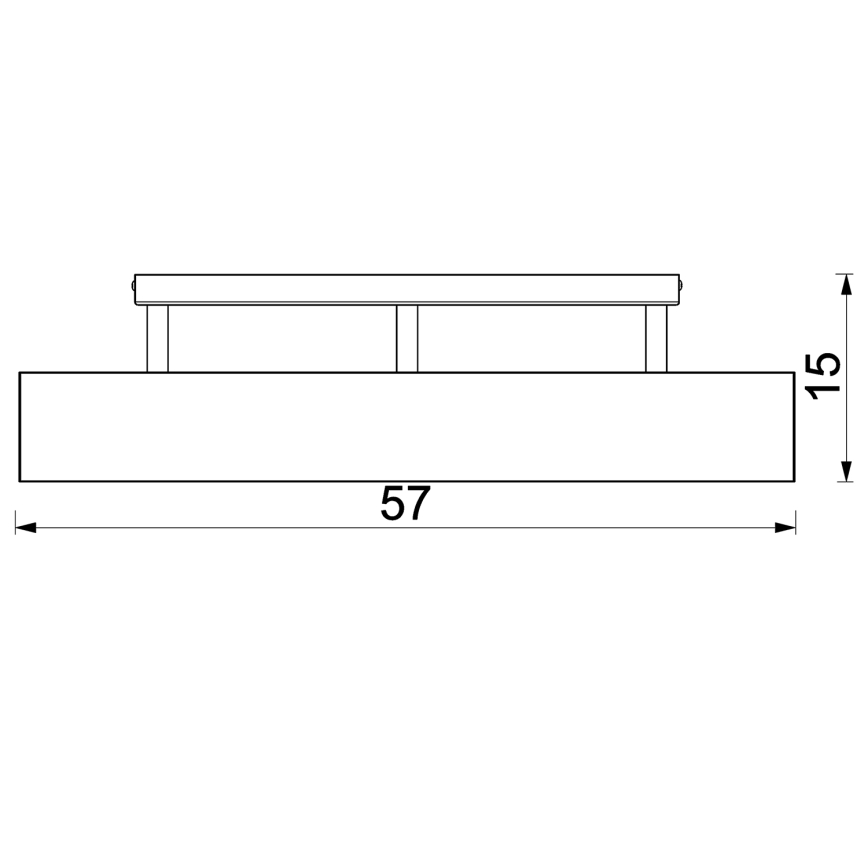 Lámpara de techo MAISON 3xGU10/8W/230V marrón/roble