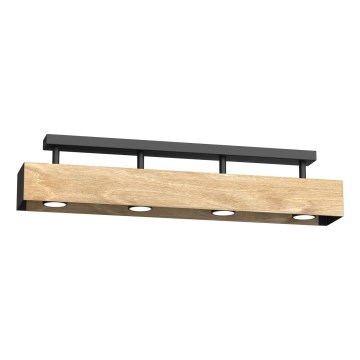 Lámpara de techo MAISON 4xGU10/8W/230V marrón/roble