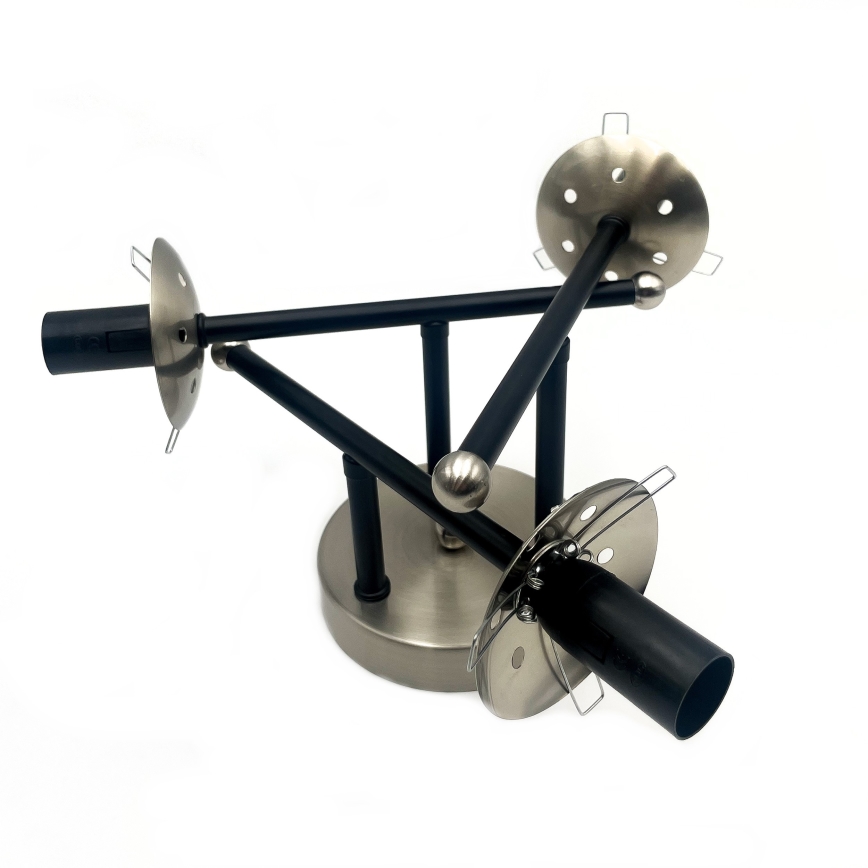 Lámpara de techo MALENA 3xE14/5W/230V negro/ahumado