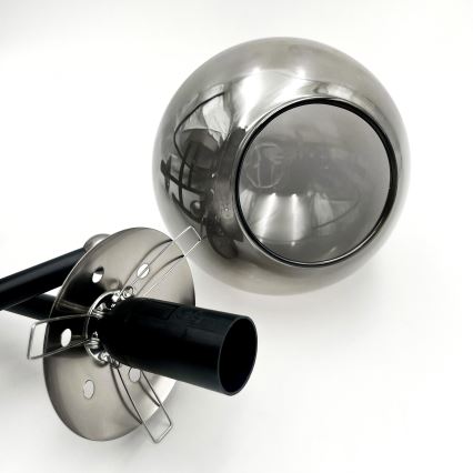 Lámpara de techo MALENA 3xE14/5W/230V negro/ahumado