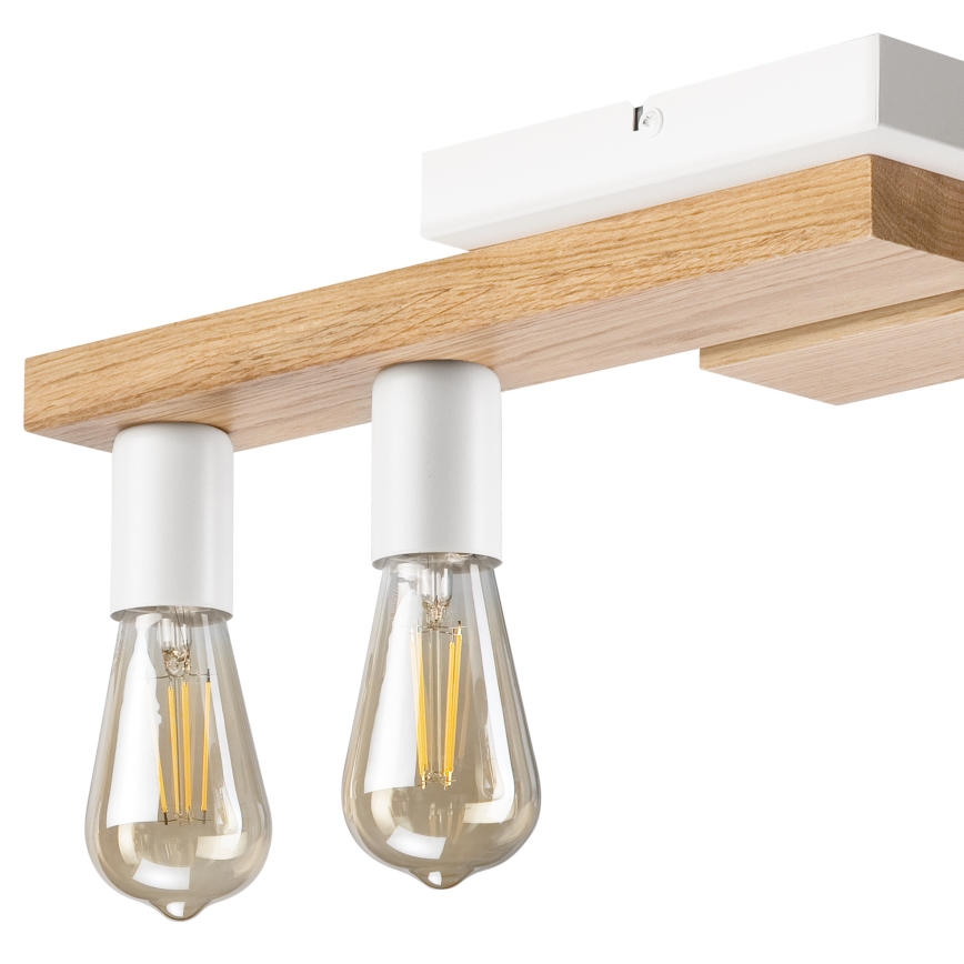 Lámpara de techo MATTE 4xE27/15W/230V blanco/roble