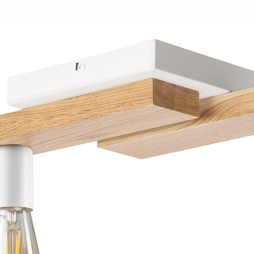 Lámpara de techo MATTE 4xE27/15W/230V blanco/roble