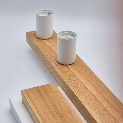 Lámpara de techo MATTE 4xE27/15W/230V blanco/roble