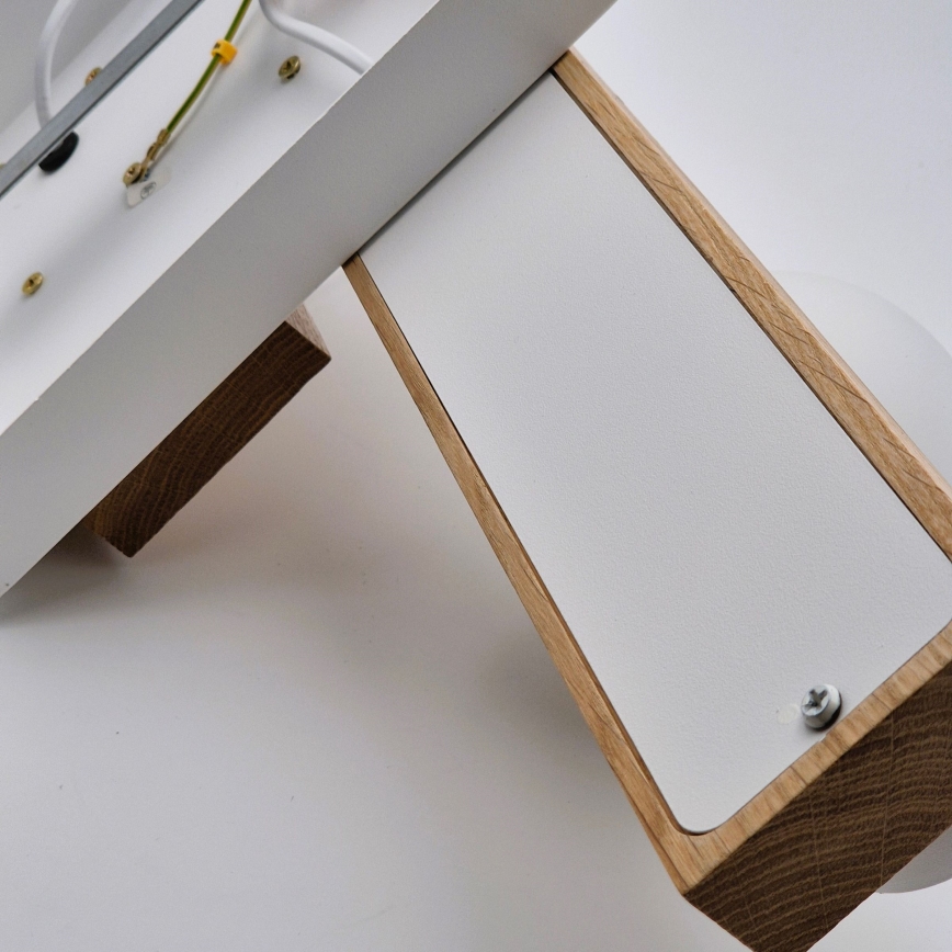 Lámpara de techo MATTE 4xE27/15W/230V blanco/roble