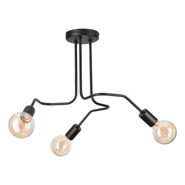 Lámpara de techo MATYLDA 3xE27/60W/230V negro