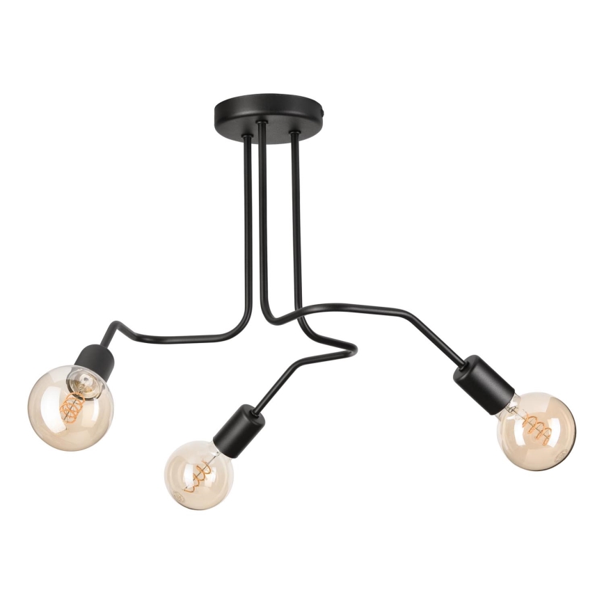 Lámpara de techo MATYLDA 3xE27/60W/230V negro
