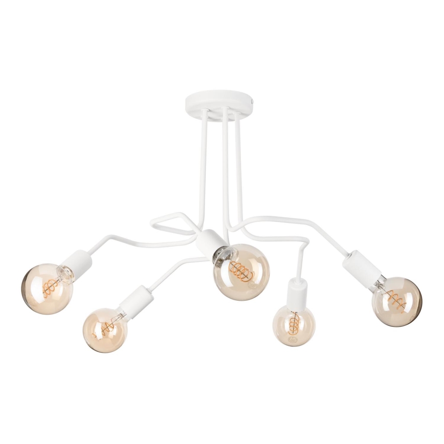 Lámpara de techo MATYLDA 5xE27/60W/230V blanco
