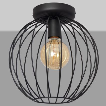 Lámpara de techo MERCURE 1xE27/15W/230V diámetro 30 cm negro