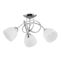 Lámpara de techo MODENA 3xE27/60W/230V cromo brillante/blanco