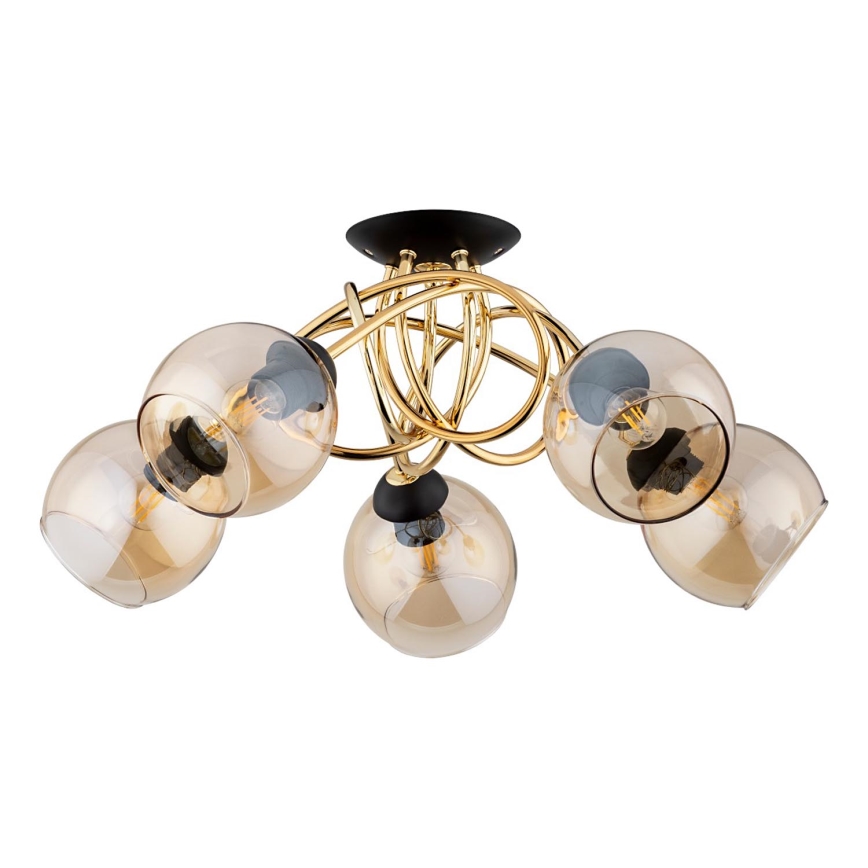 Lámpara de techo MODENA 5xE14/10W/230V dorado