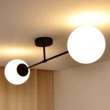 Lámpara de techo MOON 2xE27/15W/230V negro