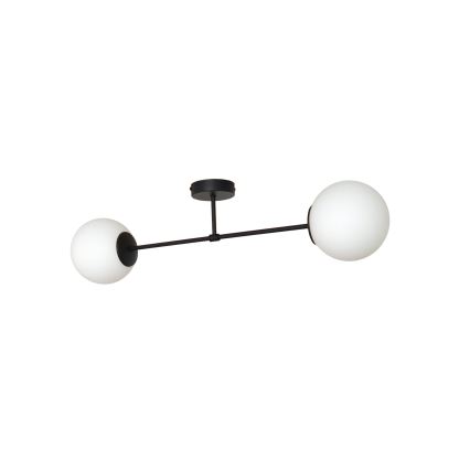 Lámpara de techo MOON 2xE27/15W/230V negro