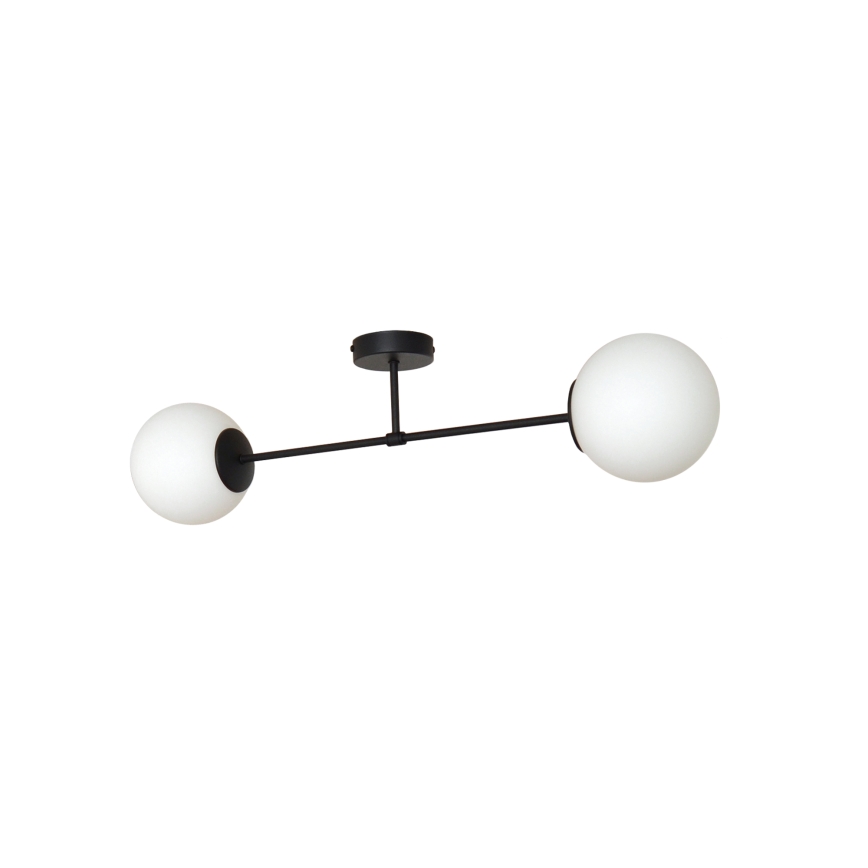 Lámpara de techo MOON 2xE27/15W/230V negro
