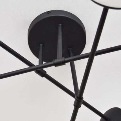Lámpara de techo MOON 6xE27/15W/230V negro
