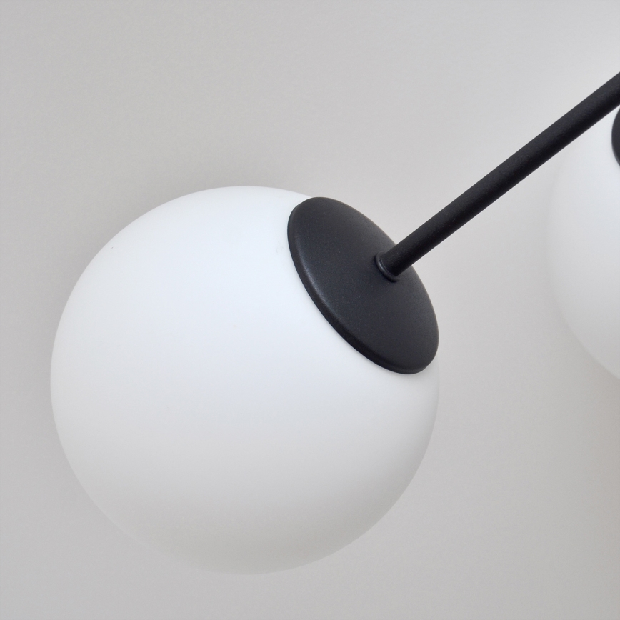 Lámpara de techo MOON 6xE27/15W/230V negro