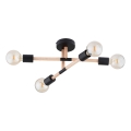 Lámpara de techo OTELLO 4xE27/15W/230V negro/beige
